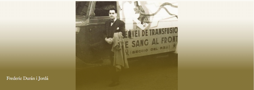 Federic Duran i Jordà, ambulancia servei transfusió
